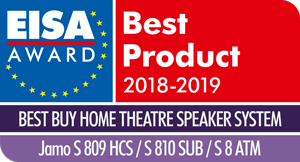EISA Award Logo Jamo S 809 HCS S 810 SUB S 8 ATM